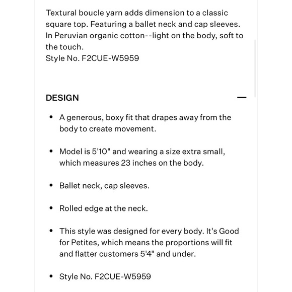 Eileen Fisher Peruvian Organic Cotton Boucle Square Top in Black | XL | GUC - Picture 12 of 13